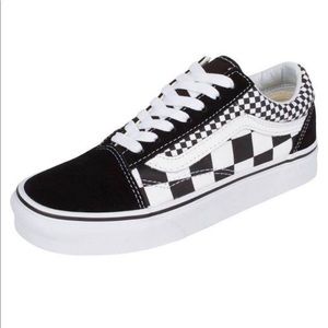 mix checker old skool shoes